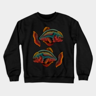 Piranha Old School American Traditional Crewneck Sweatshirt